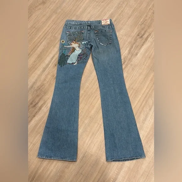 Vintage Y2K True Religion Lady Godiva Embroidered Jeans - Picture 3 of 6